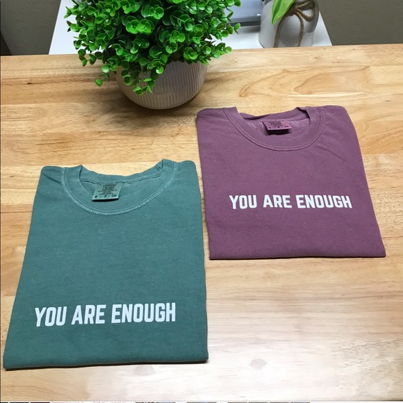 YOU ARE ENOUGH Unisex Adult 100% Cotton T-Shirts - Various - Picture 7 of 16
